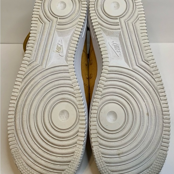 Nike Air Force 1 Utility Mid Top Brown Canvas Sneakers Sz: 7Y/9.5W RARE Preowned - Picture 7 of 9